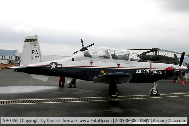 99-3550, 1999 Raytheon T-6A Texan II C/N PT-54, T-6A Texan II 99-3550 RA from 558th 
