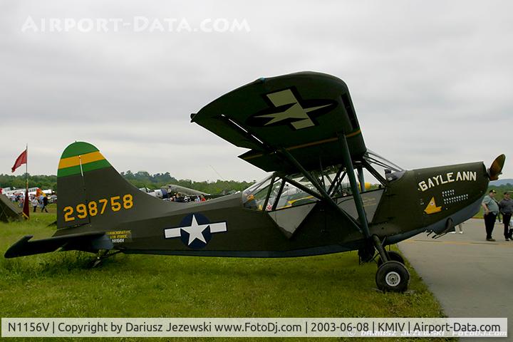 N1156V, 1943 Stinson L-5 Sentinel C/N 60507, Stinson L-5 Sentinel 
