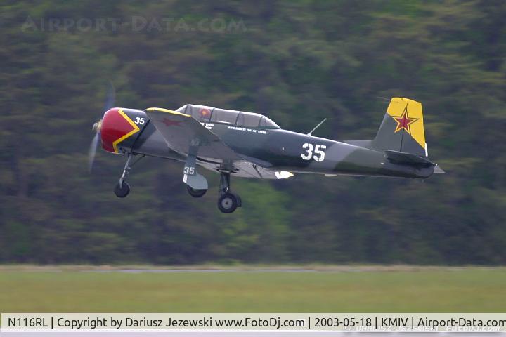 N116RL, 1980 Nanchang CJ-6A C/N 3051222, Nanchang China CJ-6A C/N 3051222, N116RL