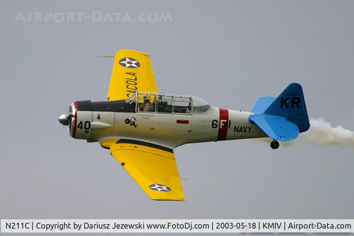 N211C, 1947 Stinson 108-1 Voyager C/N 108-1965, North American SNJ-6 C/N 121-42318 - Kevin Russo, N211C