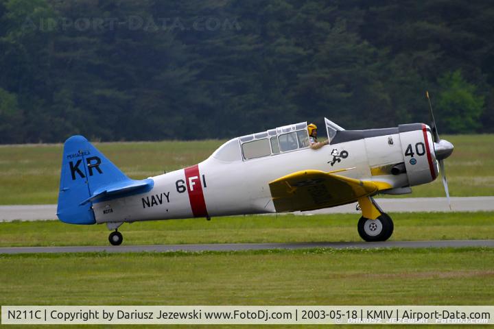N211C, 1947 Stinson 108-1 Voyager C/N 108-1965, North American SNJ-6 C/N 121-42318 - Kevin Russo, N211C