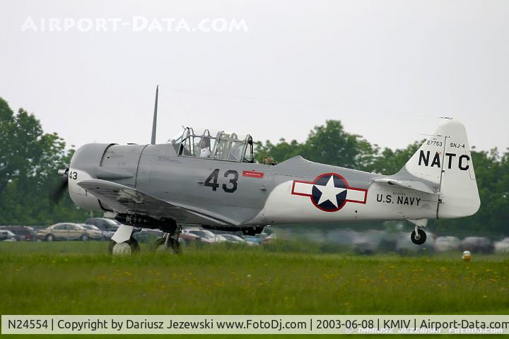 N24554, 1943 North American SNJ-4 Texan C/N 88-12281, North American SNJ-4 Texan  C/N 88-12281, N24554