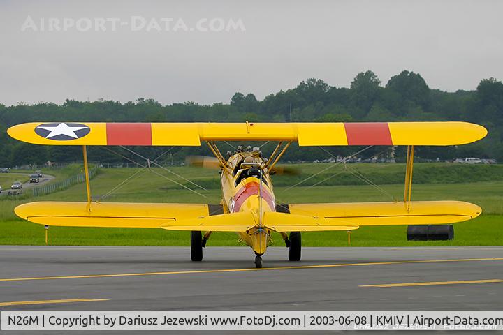 N26M, 1941 Boeing A75N1(PT17) C/N 75-1925, Boeing A-75N1 (PT-17) Stearman C/N 75-1925, N26M