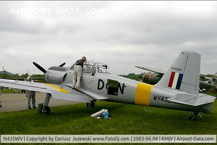 N435WV, 1956 Percival P-56 Provost T1 C/N PAC/F/423, Percival P-56 Provost T Mk.1 C/N XF914, N435WV