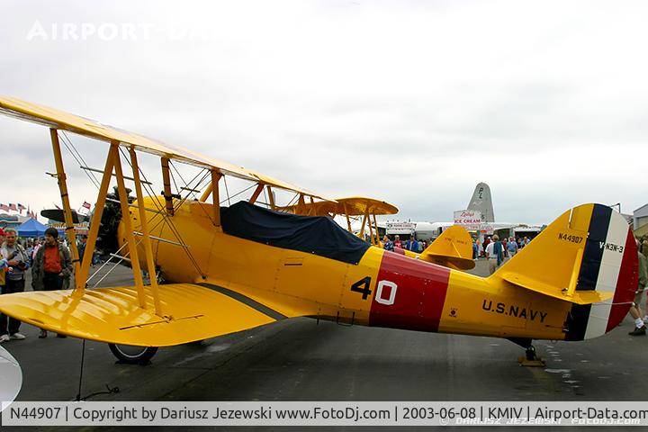 N44907, 1940 Naval Aircraft Factory N3N-3 C/N 1991, Naval Aircraft Factory N3N-3 Yellow Peril  C/N 1991, N44907