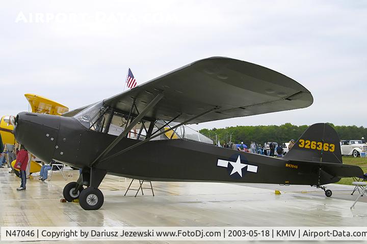 N47046, Taylorcraft DC-65 C/N L-5675, Taylorcraft DC-65 C/N L-5675, N47046