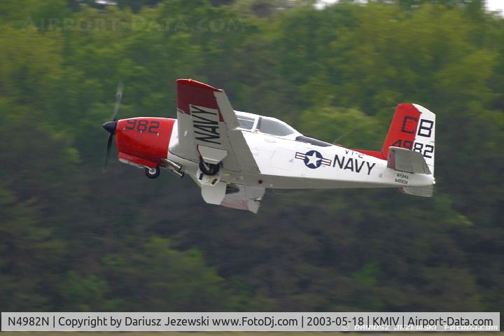 N4982N, Beech (CCF) T-34A (A45) Mentor C/N CCF34-64, Beech A45 C/N 53-4095, N4982N