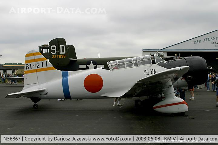 N56867, 1945 Consolidated Vultee BT-13B (SNV-2) Replica C/N 79-1220, Consolidated Vultee BT-13B (SNV-2) - Val replica  C/N 79-1220, N56867