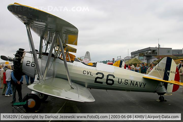 N5820V, 1943 Boeing B75N1 C/N 75-7728, Boeing B75N1 Stearman  C/N 75-7728, N5820V