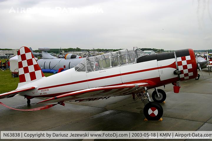 N63838, 1941 Consolidated Vultee BT-13A C/N 2276, Consolidated Vultee BT-13A Valiant C/N 2276, N63838