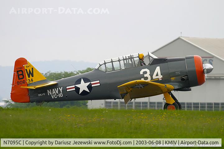 N7095C, North American AT-6D Texan C/N 42-84678, North American AT-6D Texan 