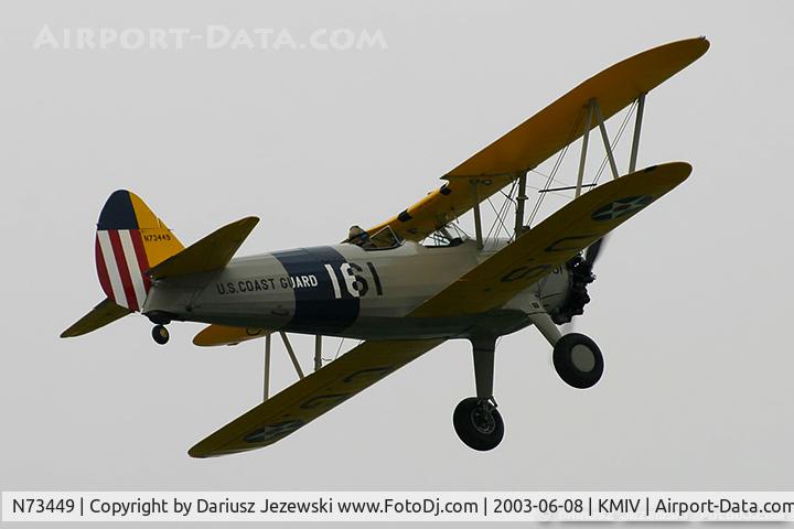 N73449, 1942 Boeing A75N1(PT17) C/N 75-3546, Boeing A-75N1 (PT-17) Stearman C/N 75-3546, N73449