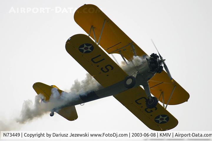 N73449, 1942 Boeing A75N1(PT17) C/N 75-3546, Boeing A-75N1 (PT-17) Stearman C/N 75-3546, N73449