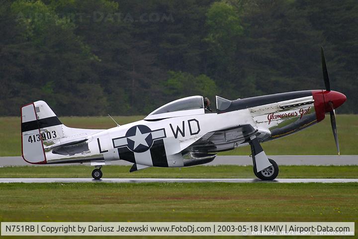 N751RB, 1944 North American P-51D Mustang C/N 44-13903JP, North American P-51D Mustang 