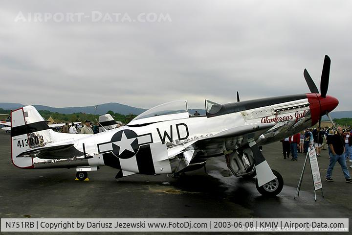 N751RB, 1944 North American P-51D Mustang C/N 44-13903JP, North American P-51D Mustang 