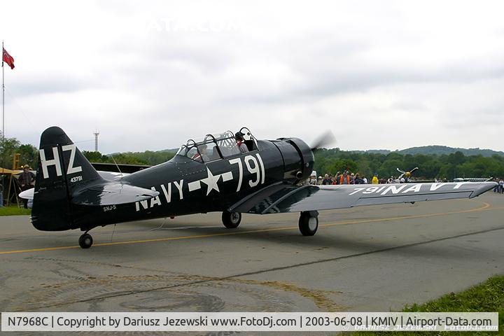 N7968C, 1958 North American SNJ-5 Texan Texan C/N 43791, North American SNJ-5 Texan C/N 43791, N7968C