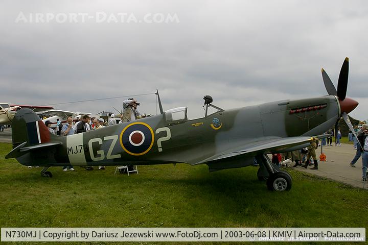 N730MJ, 1943 Supermarine 361 Spitfire HF.IXe C/N CBAF.7243, Supermarine Spitfire Mk IX C/N CBAF 7243, N730MJ