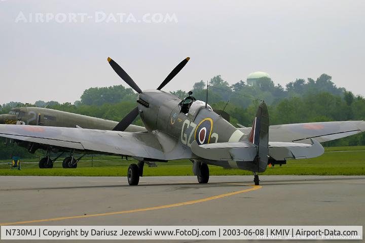 N730MJ, 1943 Supermarine 361 Spitfire HF.IXe C/N CBAF.7243, Supermarine Spitfire Mk IX C/N CBAF 7243, N730MJ