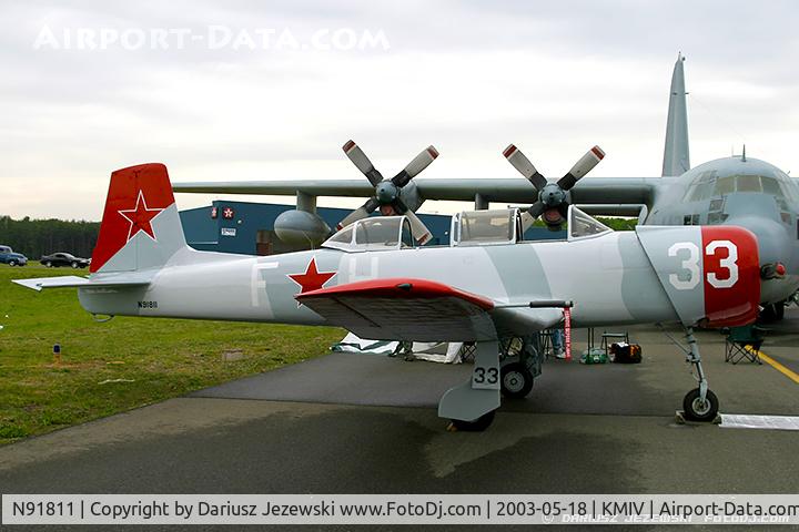 N91811, 1972 Nanchang CJ-6A C/N 2432071, Nanchang China CJ-6A C/N 2432071, N91811