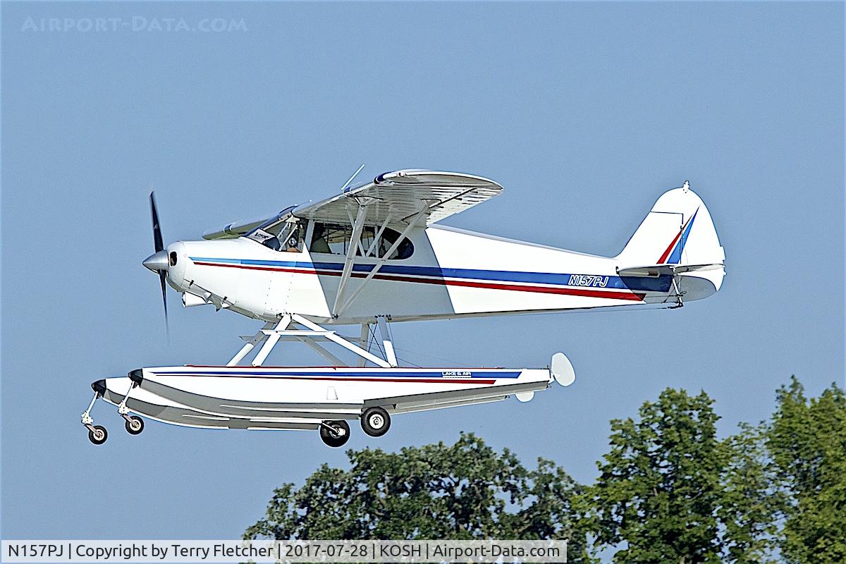 N157PJ, 1946 Piper PA-12 Super Cruiser C/N 12-1152, at 2017 EAA AirVenture at Oshkosh