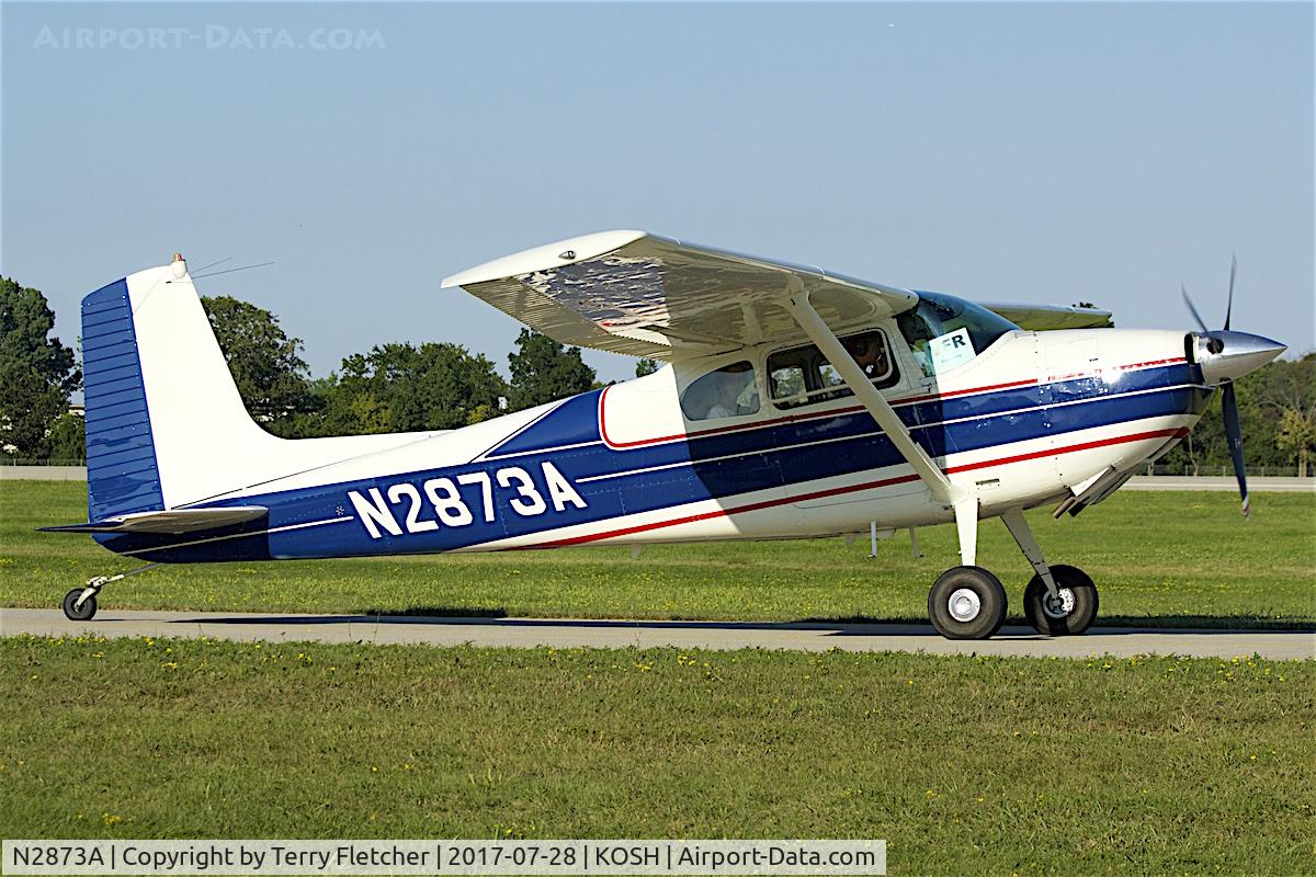 N2873A, 1953 Cessna 180 C/N 30073, at 2017 EAA AirVenture at Oshkosh