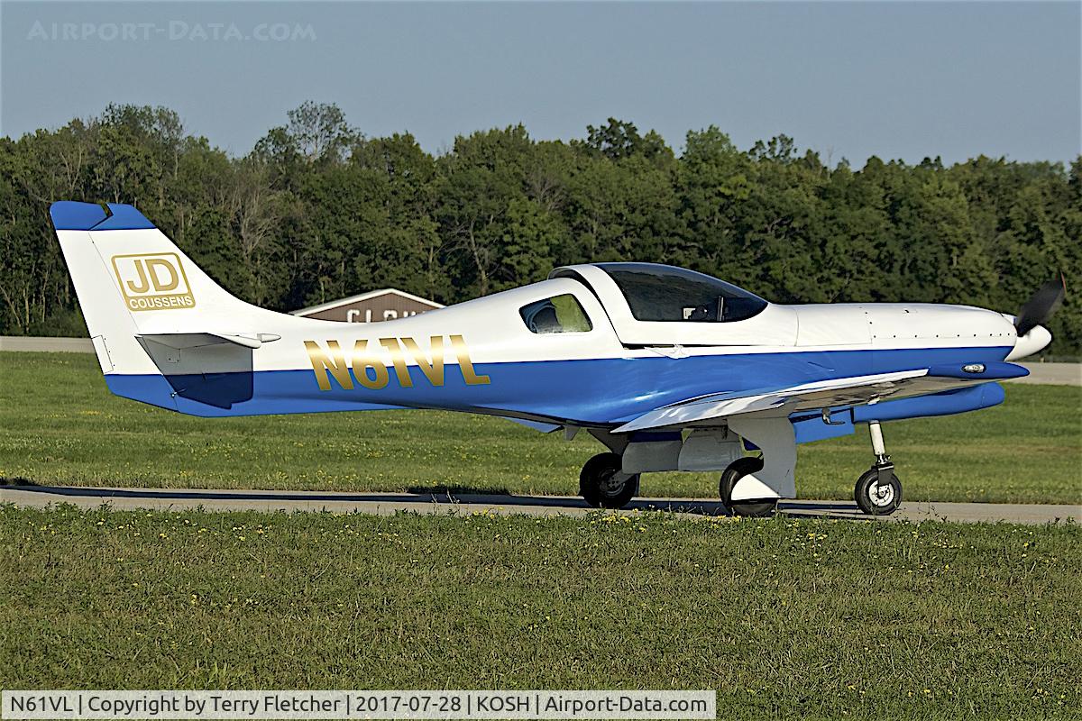 N61VL, 2002 Lancair 320/235 C/N 61, at 2017 EAA AirVenture at Oshkosh