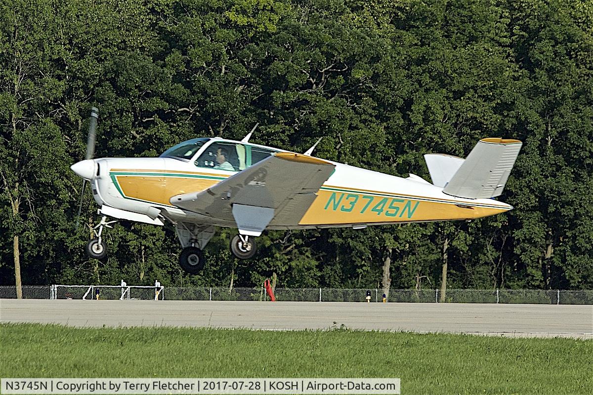 N3745N, 1947 Beech 35 Bonanza C/N D-963, at 2017 EAA AirVenture at Oshkosh