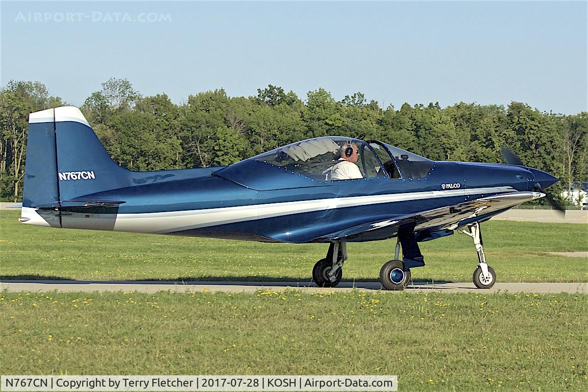 N767CN, 2007 Aeromere F-8L Falco C/N 1232, at 2017 EAA AirVenture at Oshkosh