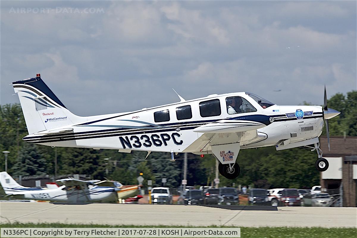 N336PC, Raytheon Aircraft Company A36 Bonanza C/N E-3533, at 2017 EAA AirVenture at Oshkosh
