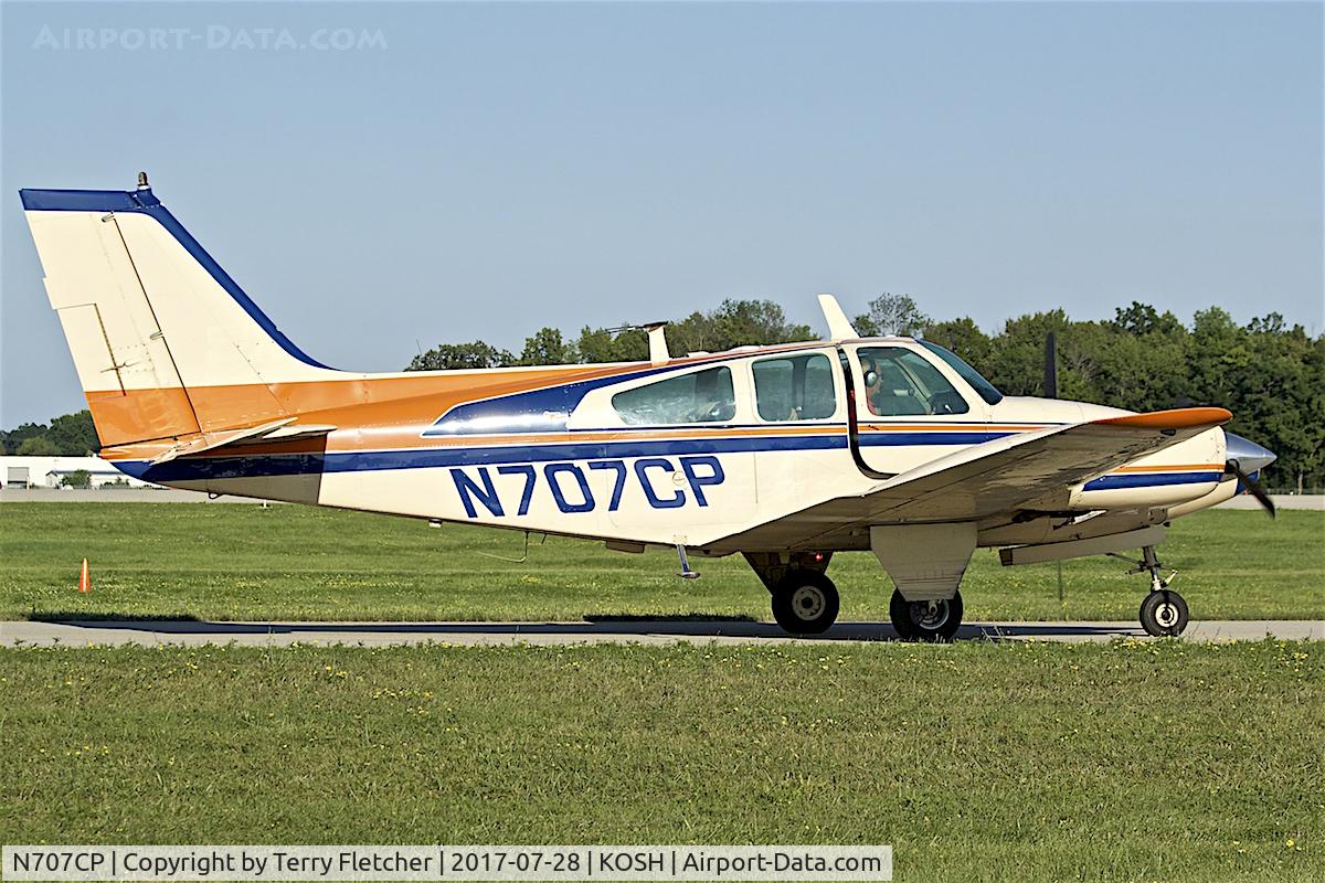 N707CP, 1965 Beech 95-B55 (T42A) Baron C/N TC-864, at 2017 EAA AirVenture at Oshkosh