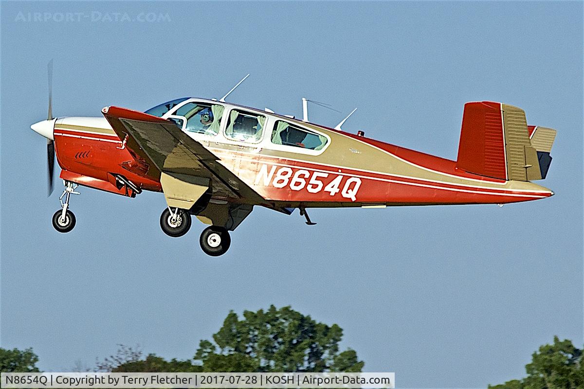N8654Q, 1964 Beech S35 Bonanza C/N D-7667, at 2017 EAA AirVenture at Oshkosh