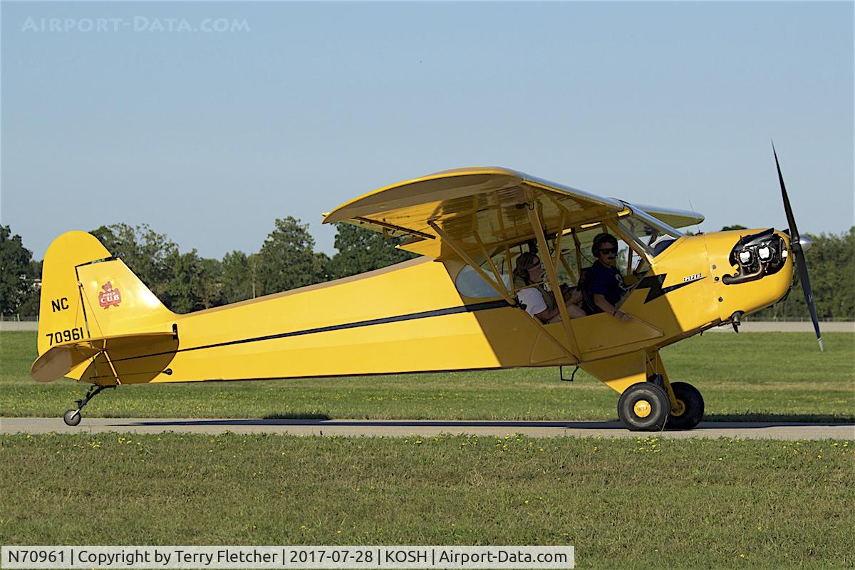 N70961, 1946 Piper J3C-65 Cub Cub C/N 17987, at 2017 EAA AirVenture at Oshkosh