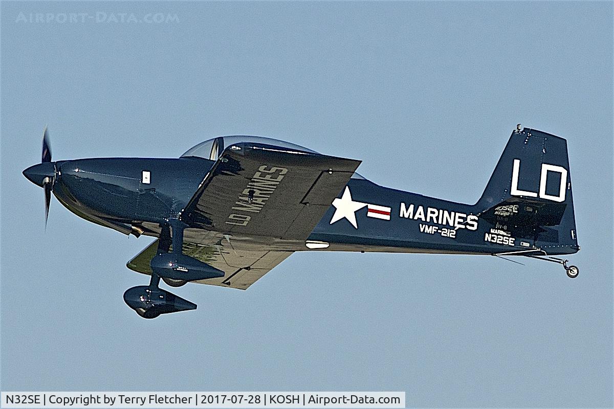 N32SE, 2012 Vans RV-8 C/N 82960, at 2017 EAA AirVenture at Oshkosh