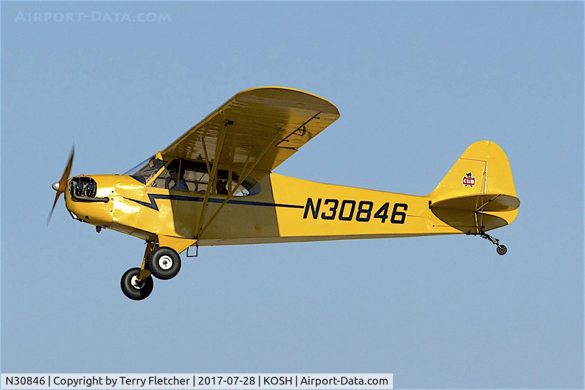 N30846, 1940 Piper J3C-85 C/N 5143, at 2017 EAA AirVenture at Oshkosh