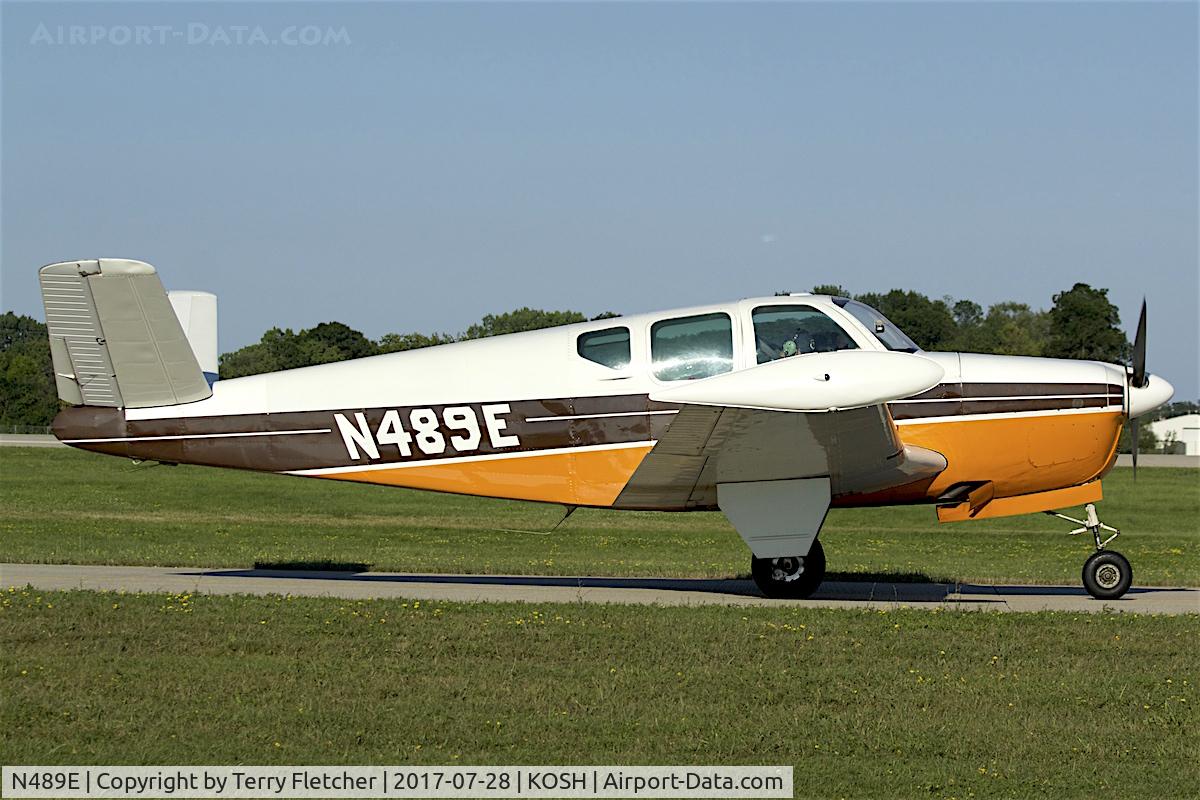 N489E, 1948 Beech A35 Bonanza Bonanza C/N D-1509, at 2017 EAA AirVenture at Oshkosh