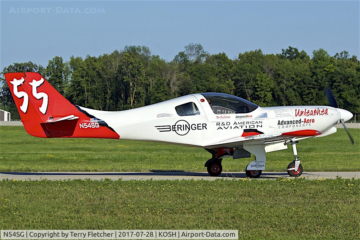 N54SG, 1995 Lancair 360 C/N 080275, at 2017 EAA AirVenture at Oshkosh