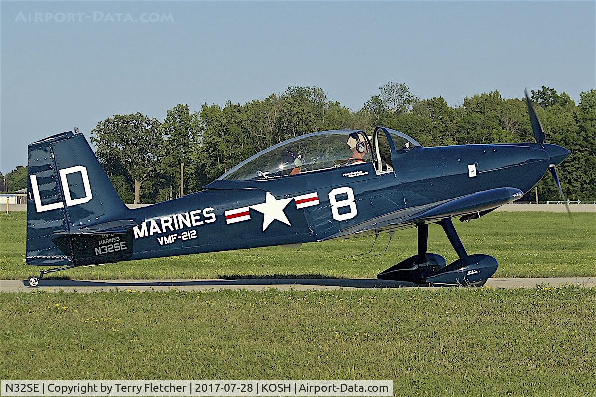 N32SE, 2012 Vans RV-8 C/N 82960, at 2017 EAA AirVenture at Oshkosh