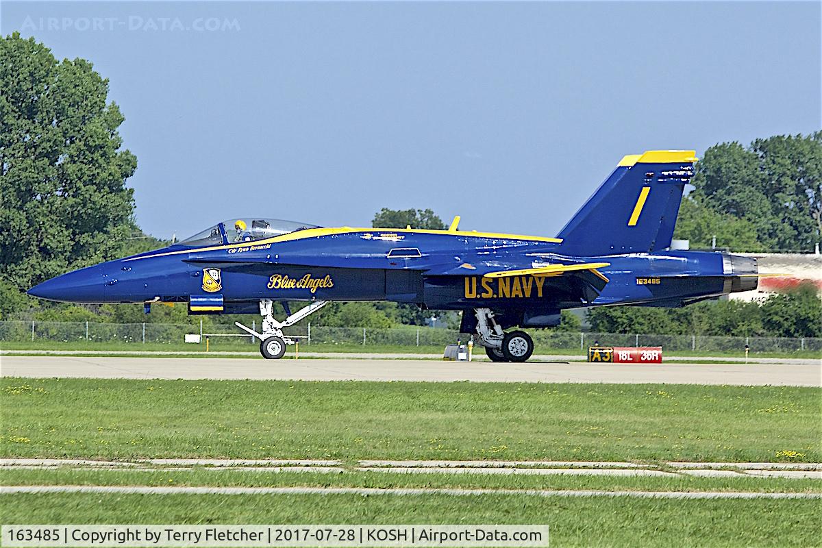 163485, 1988 McDonnell Douglas F/A-18C Hornet C/N 0717/C044, at 2017 EAA AirVenture at Oshkosh