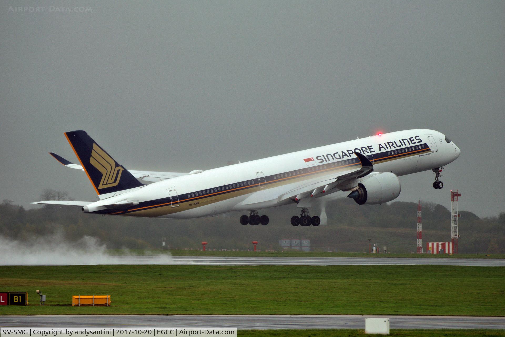 9V-SMG, 2016 Airbus A350-941 C/N 062, just taken off