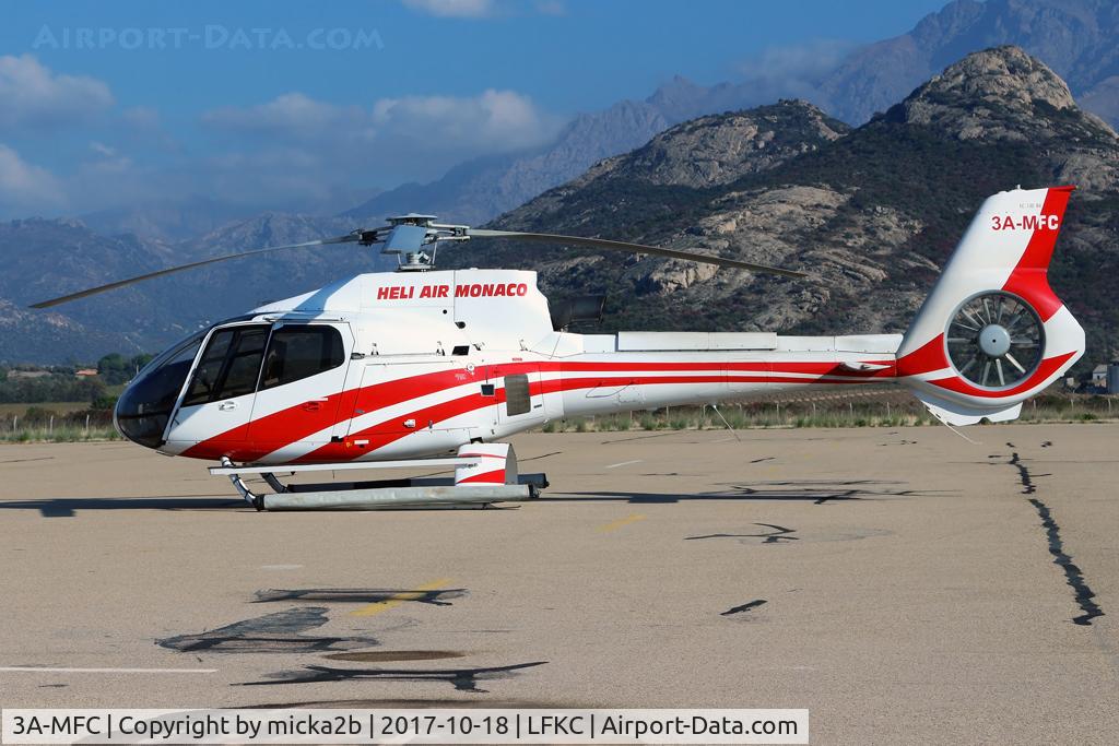 3A-MFC, Eurocopter EC-130B-4 (AS-350B-4) C/N 3768, Parked