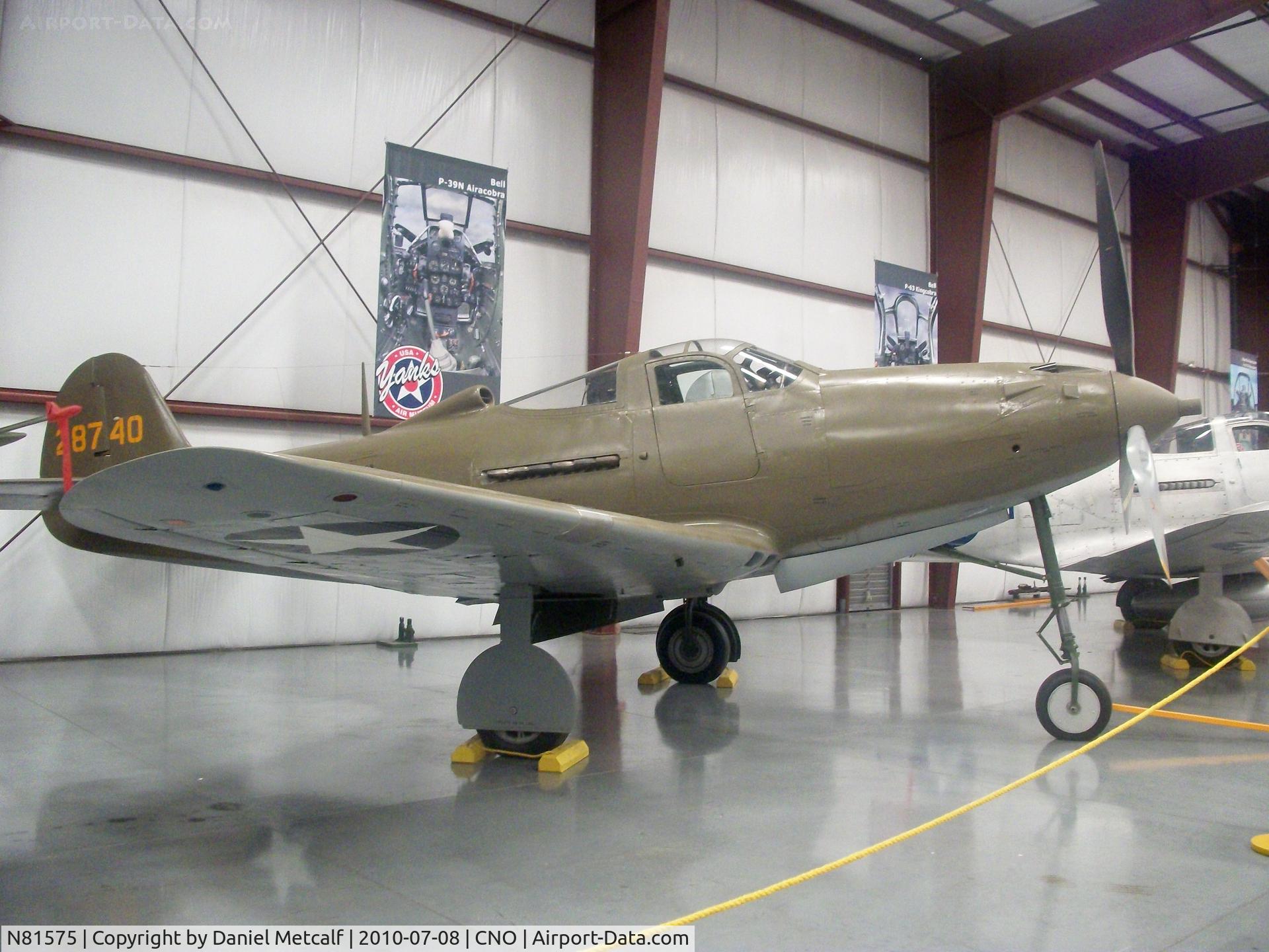 N81575, Bell P-39N Airacobra C/N 42-8740, Yanks Air Museum