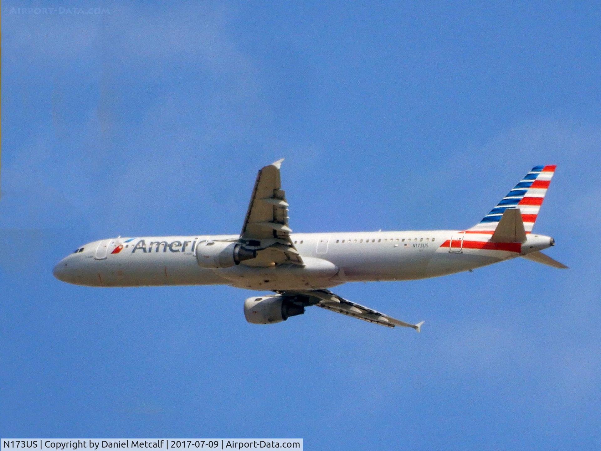 N173US, 2001 Airbus A321-211 C/N 1481, On its way to PHX