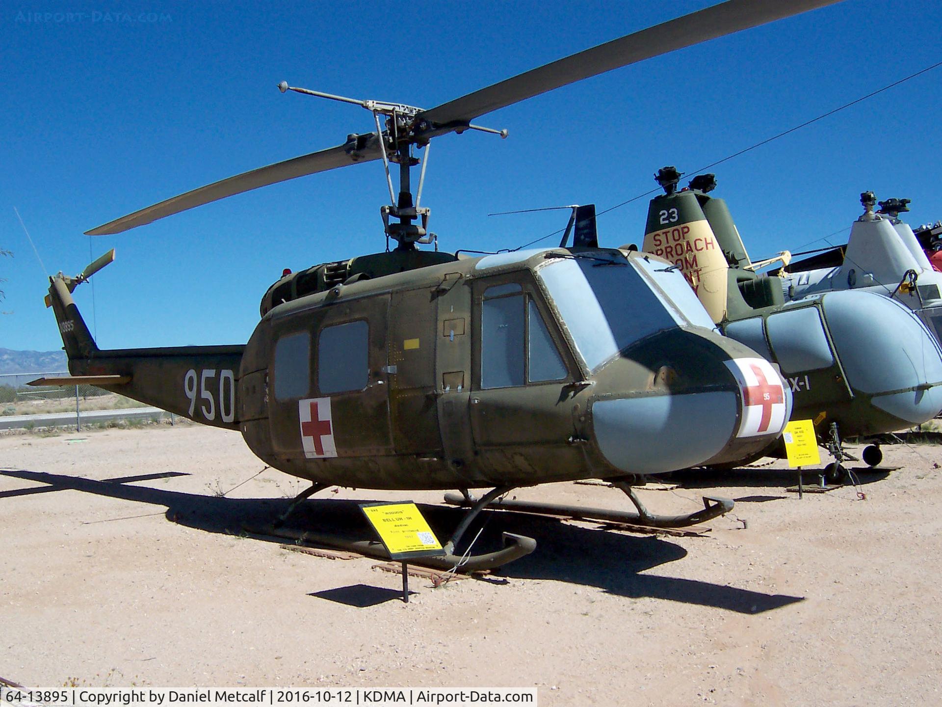 64-13895, 1964 Bell UH-1H Iroquois C/N 4602, Pima Air & Space Museum