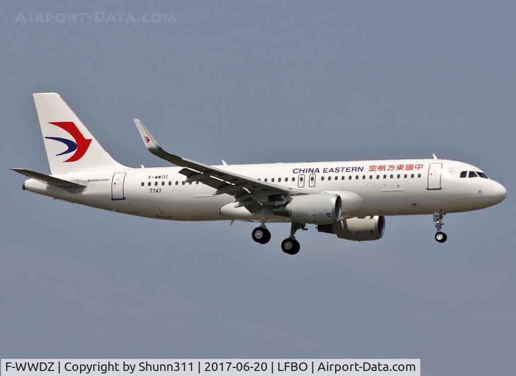 F-WWDZ, 2017 Airbus A320-214 C/N 7747, C/n 7747 - To be B-8856