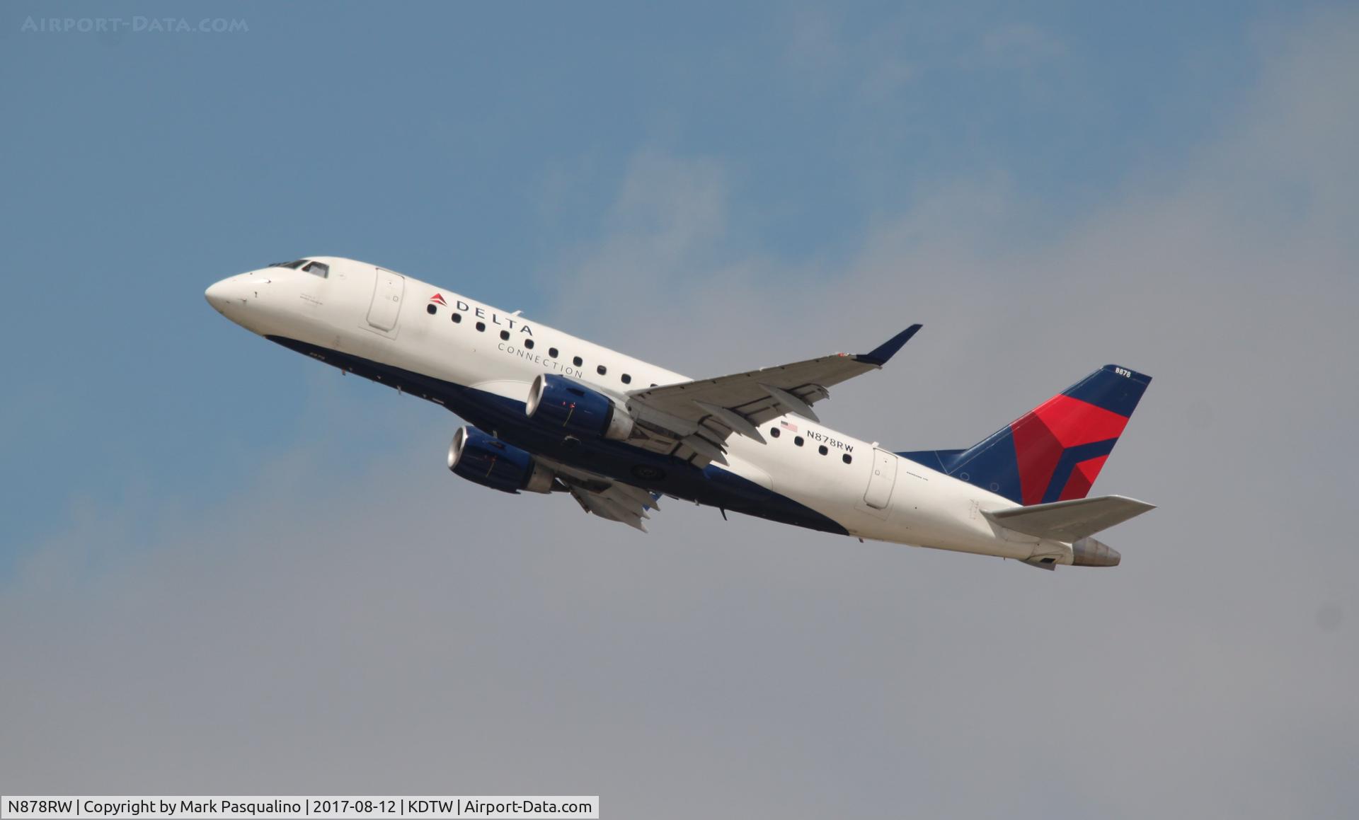 N878RW, 2007 Embraer 170LR (ERJ-170-100LR) C/N 17000191, ERJ 170-200 LR