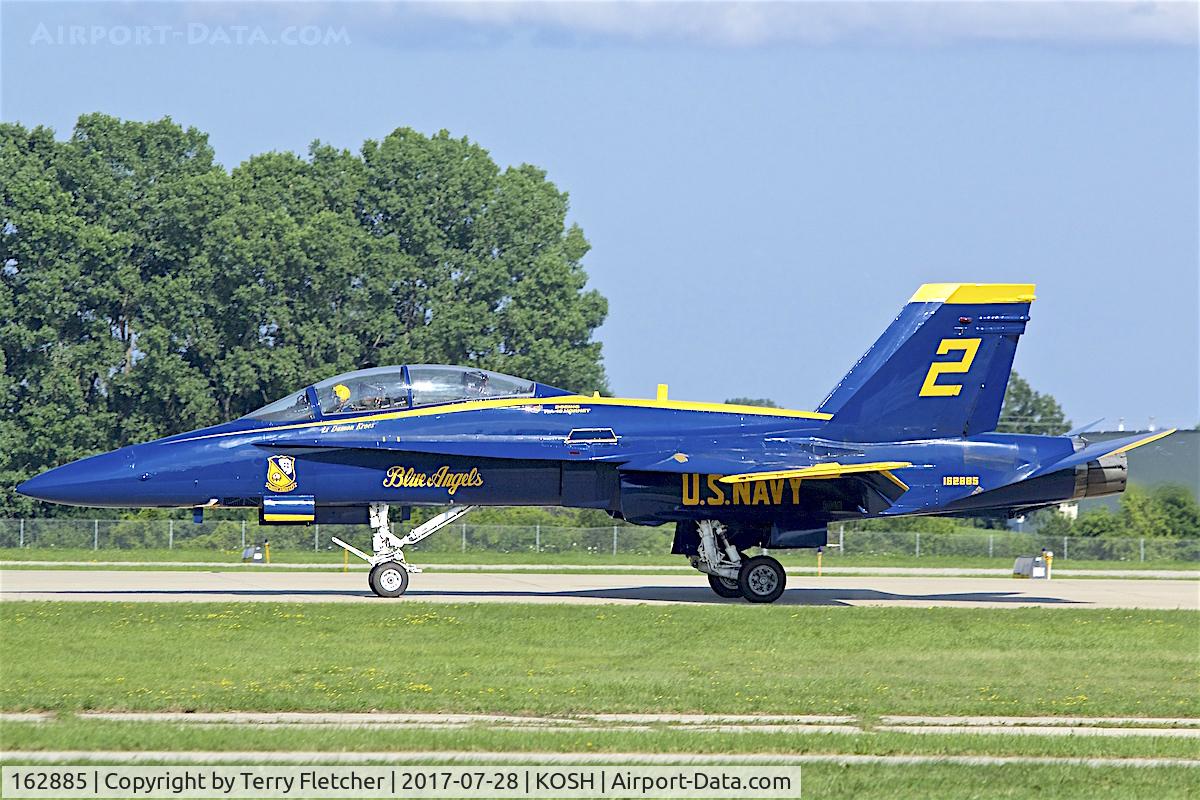 162885, McDonnell Douglas F/A-18B Hornet C/N 434/B076, at 2017 EAA AirVenture at Oshkosh