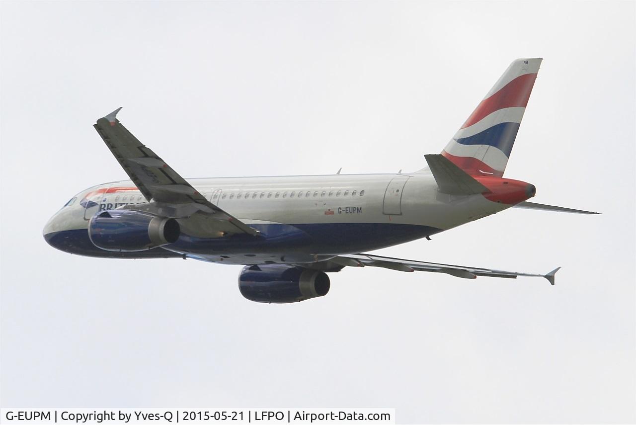 G-EUPM, 2000 Airbus A319-131 C/N 1258, Airbus A319-131, Take off Rwy 24, Paris-Orly Airport (LFPO-ORY)