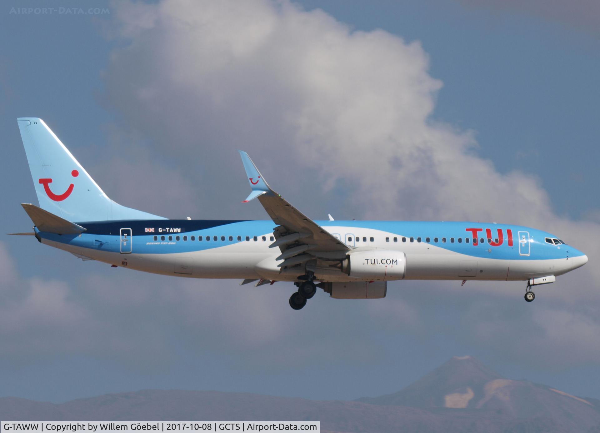G-TAWW, 2015 Boeing 737-8K5 C/N 41663, Landing on TFS airport of Tenerife