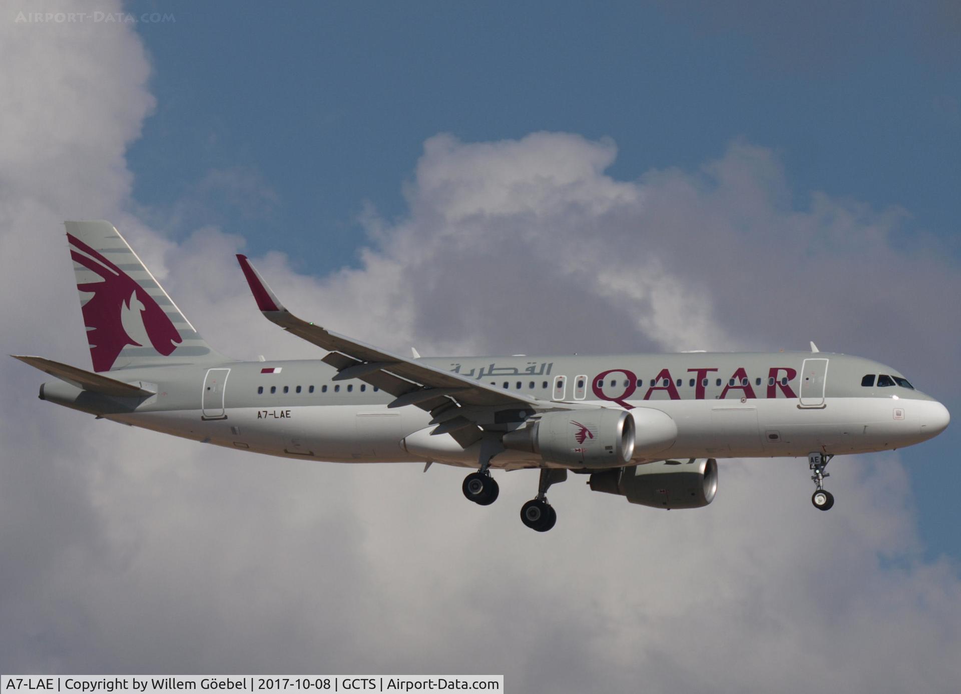 A7-LAE, 2015 Airbus A320-214 C/N 6622, Landing on TFS airport of Tenerife
