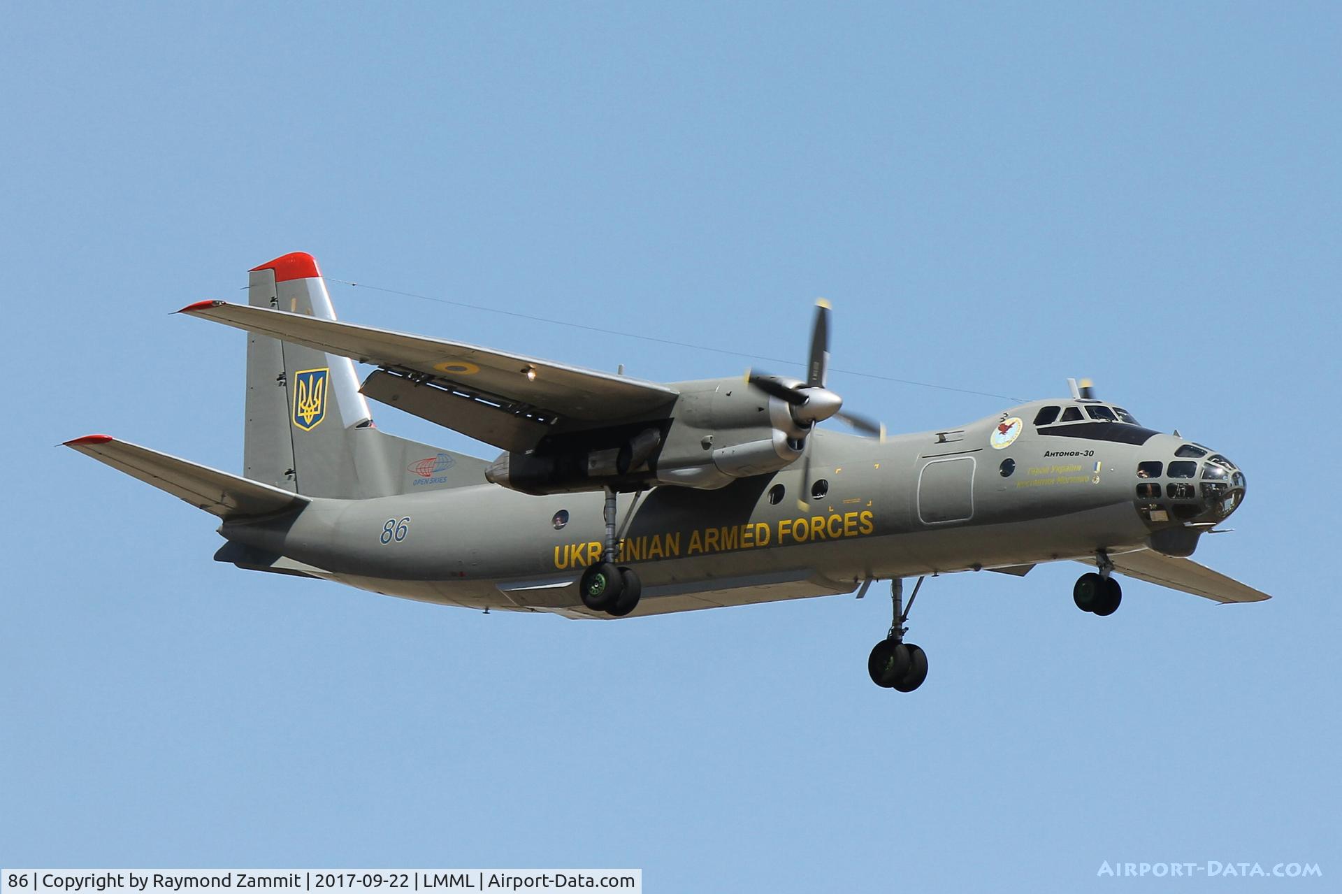 86, Antonov An-30 C/N 0602, Antonov An-30 86 Ukrainian Air Force